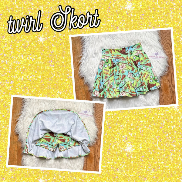 Berry Sweet Summer Twirl Skort