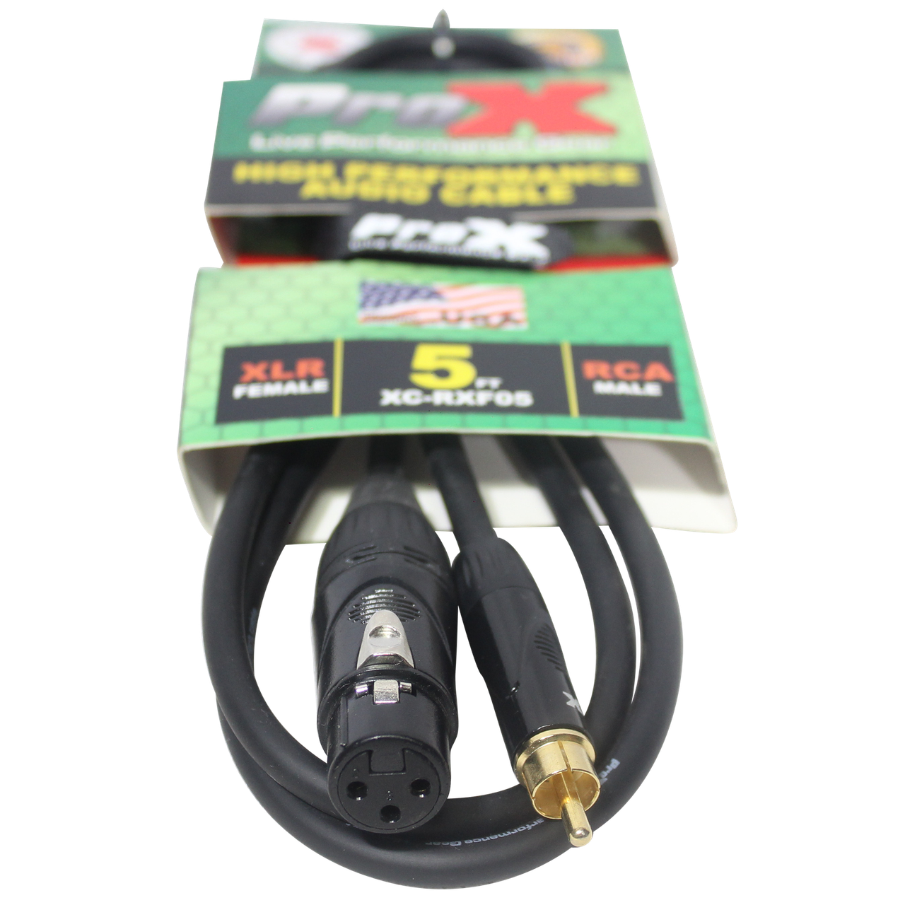 Prox Cable ProX 5 Ft. Unbalanced RCA to XLR3-F Audio Cable