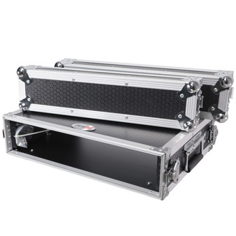 ProX X-2UE 2U Deluxe Effects Rack — portable audio gear storage solution with 2U rack space, 14-inch depth, sturdy handles, durable construction, ideal for mixers, effects processors, and professional audio equipment.