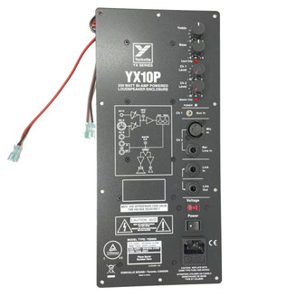 Yorkville YX10P 200 Watt Integrated Amplifier — powered 10-inch PA speaker with bi-amplified design, multiple input options, and rugged plywood cabinet for live sound and portable audio applications.