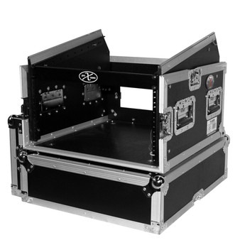 6U Rack x 10U Top Mixer DJ Combo Flight Case