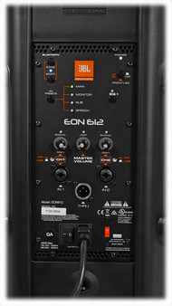 Genuine JBL EON612 amplifier assembly part number 5123135-00 for powered speaker repair and maintenance.