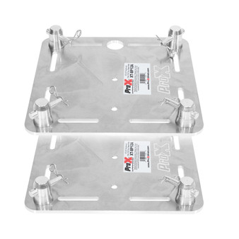 ProX XT-BP12A 12 inch aluminum truss top plates — 6mm thick EN-AWT6 6082 aluminum plate with slotted holes for F34 F32 F31 conical square truss systems