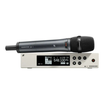 Sennheiser EW100 G4-835-S wireless microphone system — handheld e835 vocal mic with EM100 G4 receiver for professional live sound