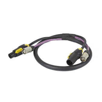 DAS 1m CAT7 integrated etherCON (Data + Audio) + TRUE 1 cable link cable