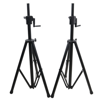 ProX T-SS21CX2 PKG 6' Ft Twin Pack Professional Telescoping Crank Up Speaker Stand Set