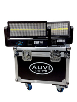 AUVI Storm 960 LED Strobe/Wash set of 2 with Case