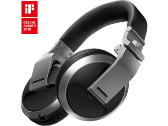 Pioneer DJ HDJ-X10 Professional Over-Ear DJ Headphones Silver — high-resolution 5Hz–40kHz sound, durable closed-back design, nano-coated ear pads, swivel cups