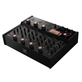 AlphaTheta euphonia professional DJ mixer front view — digital clarity with analog warmth