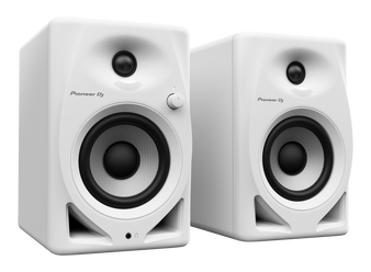 Pioneer DJ DM-40D 4" Two-Way Active Desktop Monitor System (Pair, White)