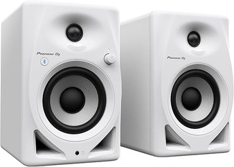Pioneer DJ DM-40D-BT-W 4-inch Desktop Active Monitor Speaker with Bluetooth - White