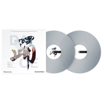 Pioneer RB-VD2-K rekordbox Control Vinyl Double Pack Clear — 12-inch vinyl pair for low-latency scratching and mixing with rekordbox dj