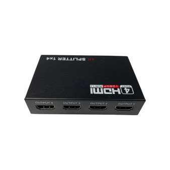 HDMI 4K 2 port digital video splitter — HDMI 1.4 HDCP compliant distribution amplifier supporting 3840x2160 resolution