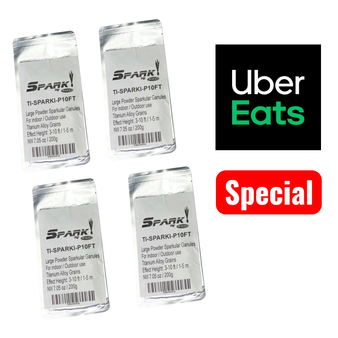 cold spark powder bags — titanium zirconium refill for spark machines - Uber Eats Special