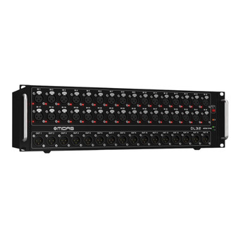 Midas DL32 32-input 16-output digital stage box with Midas PRO microphone preamps.