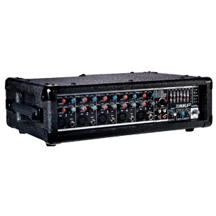 Yorkville MicroMix MM5D powered mixer with 5 input channels, built-in digital effects, and 2 x 90 watt amplifier.