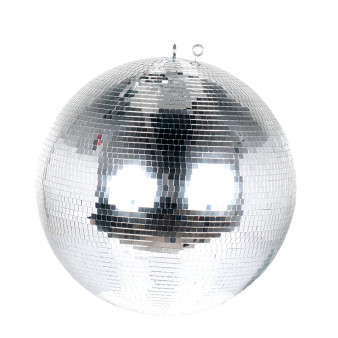 Eliminator Lighting EM16 16-inch mirror disco ball front view Eliminator Lighting EM16 16-inch mirror disco ball front view