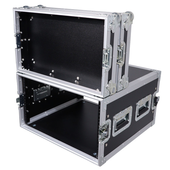 ProX T-6RSS professional 6U rack case with recessed handles and butterfly latches