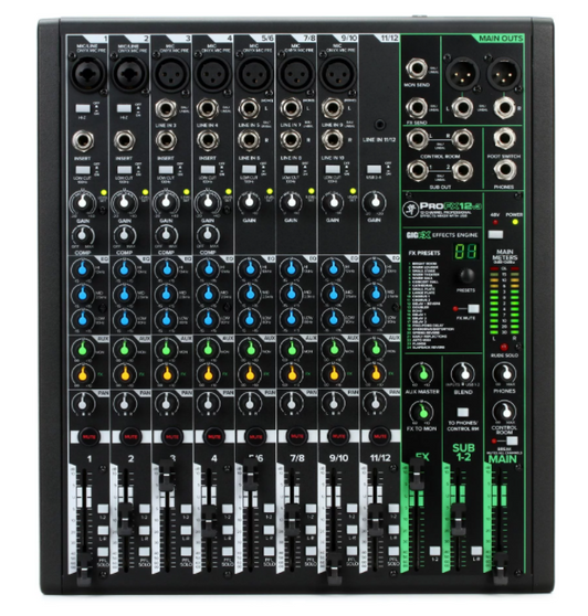Mackie ProFX12v3 12-channel Mixer with USB and Effects