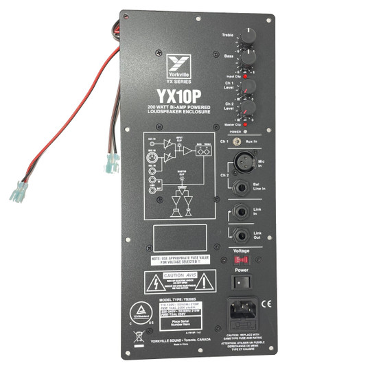 Yorkville YX10P 200 Watt Integrated Amplifier BI-AMP POWERED LOUDSPEAKER ENCLOSURE