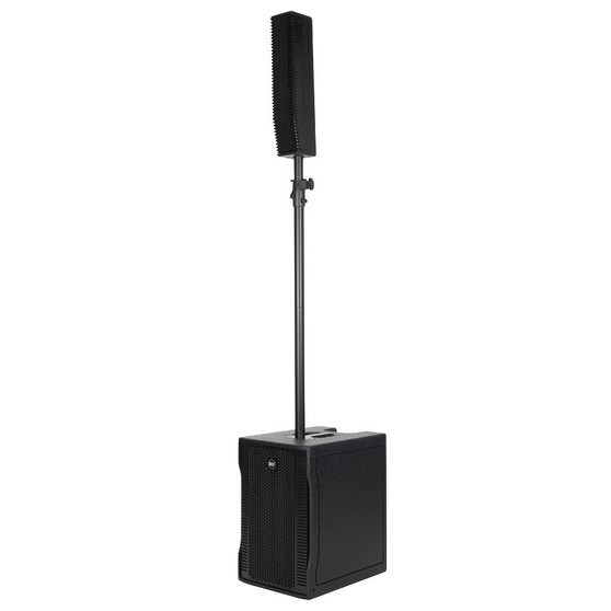 RCF Evox 8 Portable Line Array PA System — 1400W peak power with 12-inch subwoofer and 8 full-range drivers, ideal for live music, DJs, and events.