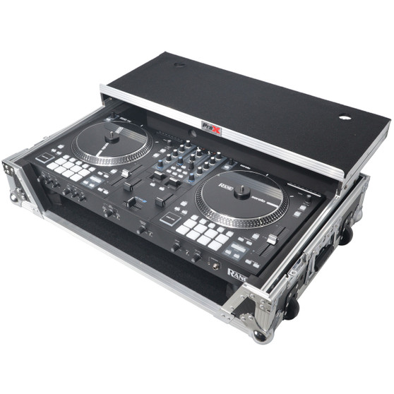 ProX XS-RANEONE WLT Flight Case — rugged DJ controller case for RANE ONE with 1U rack space and honeycomb exterior