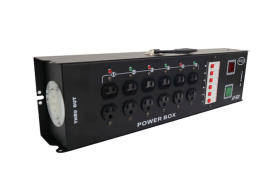 AUVI AVP-PB220 power distribution box 220V to 110V with six channel outputs