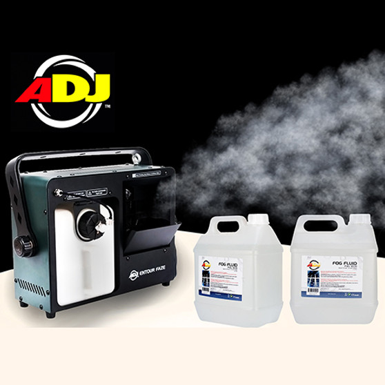 ADJ Entour Faze 450W Machine with DMX Control + 2 FREE Fog Fluid