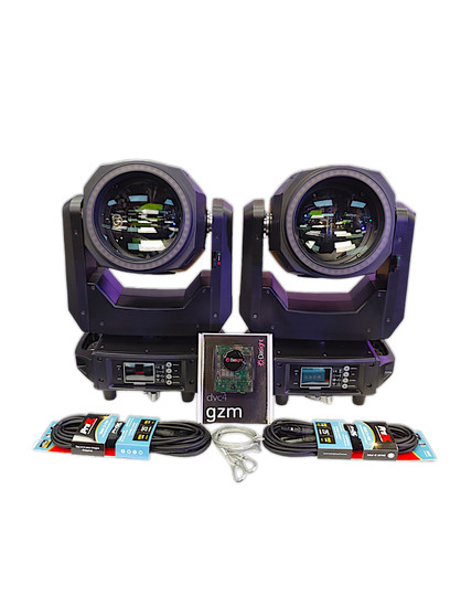 AUVI AURA 14RX 295 watts with LED RING New Moving Head Lights Package