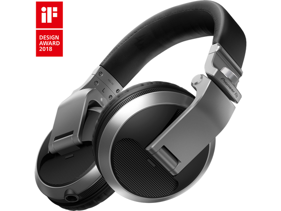 Pioneer DJ HDJ-X10 Professional Over-Ear DJ Headphones Silver — high-resolution 5Hz–40kHz sound, durable closed-back design, nano-coated ear pads, swivel cups