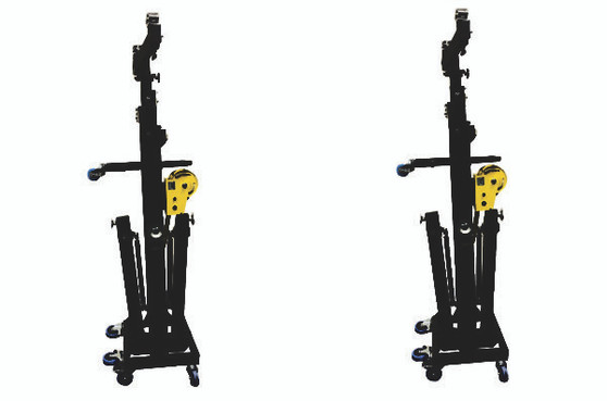 AUVI AT-06 extra heavy duty crank tower set of 2 lifting truss and stage lighting up to 20 ft with 500 lb capacity.