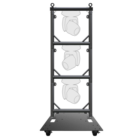 AUVI Truss Modular Lighting Quick Grid for Moving Heads in Black Trio Package