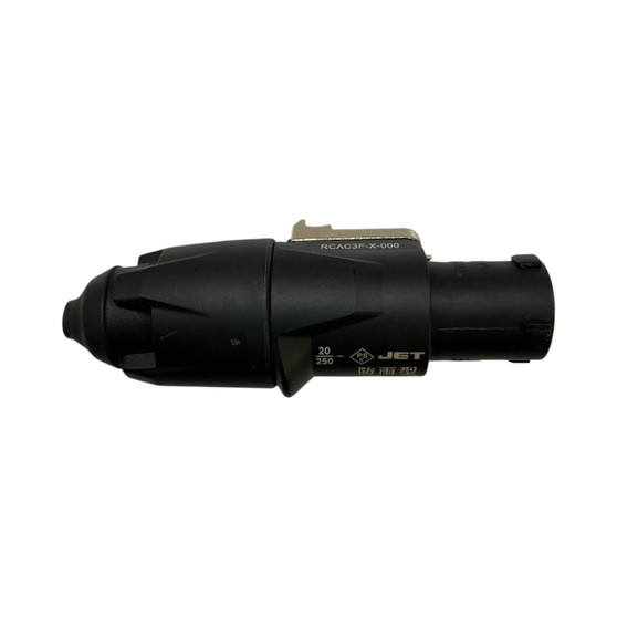 RCAC3F-X-000 lockable female cable power connector with twist-lock design