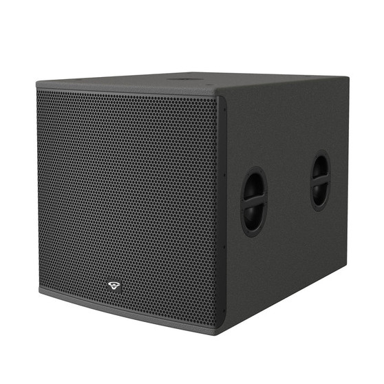 Cerwin Vega SUBA21 21-inch powered active subwoofer with 1800W RMS amplifier for professional live sound applications.