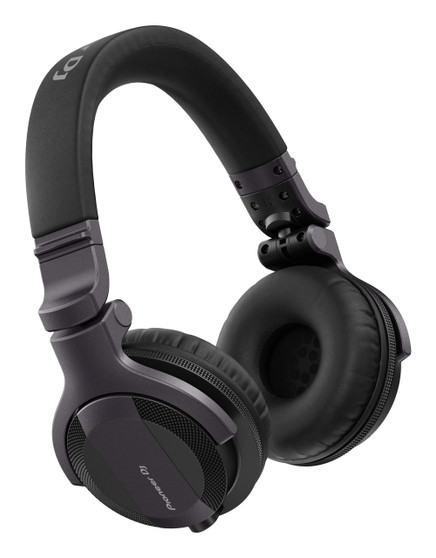 Pioneer DJ HDJ-CUE1 DJ headphones — closed-back over-ear headphones with 40 mm drivers, foldable design, and detachable coiled cable.