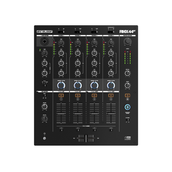 Reloop RMX-44-BT 4-channel Bluetooth DJ Mixer
