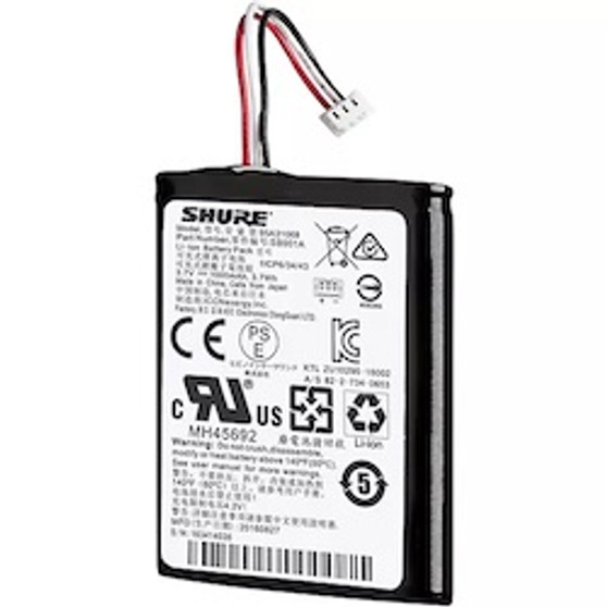 Shure SB901A MXW Bodypack, Boundary, and Desktop Base Battery