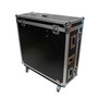 ProX XS-MIDM32DHW Midas M32 Live Mixer Flight Case — ATA-style heavy-duty road case. 4" locking casters, and silver on black honeycomb exterior, designed for secure transport of M32 mixers.