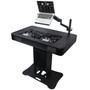 ProX XZF-DJCT BL Control Tower DJ Stand w/ 1 Laptop Arm, Travel Cases for Pioneer XDJ-XZ, DDJ-1000 SRT, RANE ONE, and SX3 | Bla