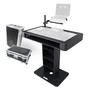ProX XZF-DJCT BL Control Tower DJ Stand w/ 1 Laptop Arm, Travel Cases for Pioneer XDJ-XZ, DDJ-1000 SRT, RANE ONE, and SX3 | Bla