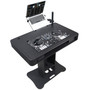 ProX XZF-DJCT BL Control Tower DJ Stand w/ 1 Laptop Arm, Travel Cases for Pioneer XDJ-XZ, DDJ-1000 SRT, RANE ONE, and SX3 | Bla