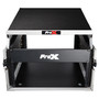ProX honeycomb mixer rack case — ATA-style DJ flight case with slanted top and rear access door