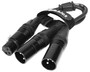 ProX XC-YXF 6-Inch Balanced XLR-F to Dual XLR-M High-Performance Audio Y Cable