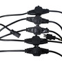 ProX XC-MEP12-326 32 Ft 120VAC NEMA 15 Male to 6 Socket Female Power-Extension Cord 12-3 AWG Black