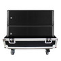 ProX X-RCF-HDL20ALAX2W Dual Flight-Road Case for 2 RCF HDL 20-A Line Array Speakers W-Wheels