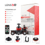 Lensgo L8X Slider Dolly Photography Electronic Car with Remote Control Ball Head Phone Clip