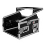 6U Rack x 10U Top Mixer DJ Combo Flight Case w Laptop Shelf