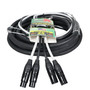 ProX XC-DXLR25 25 ft dual balanced XLR male to female audio cable.