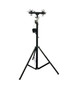 AUVI AT-014 lighting crank stand extended with square T-Bar for mounting DJ lighting fixtures