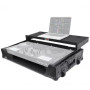 XS-DDJ1000WLTBL Pioneer DDJ-1000 Digital Controller Black on Black Flight Case with Laptop Shelf &amp; Wheels